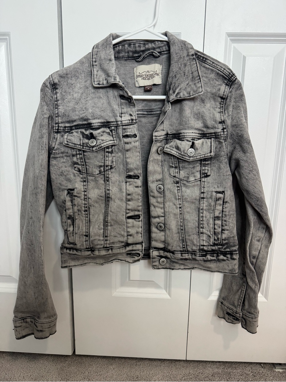 Levi's Women's Washed Gray Denim Trucker Jacket
